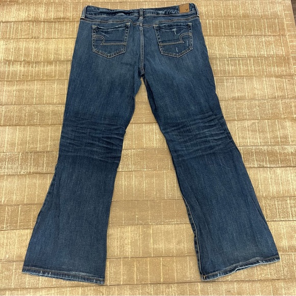 American Eagle Outfitters Blue Flare Wide Leg Jeans - Picture 2 of 3